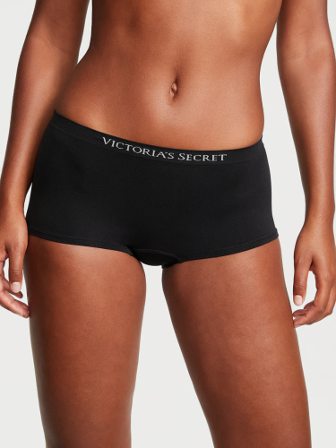 Трусики Victoria's Secret Seamless Boyshort Panty Black