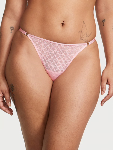 Трусики Icon by Victoria's Secret Lace Thong Panty Pretty Blossom