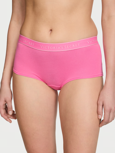 Трусики Logo Cotton Boyshort Panty Hollywood Pink