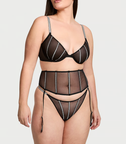 Пояс Very Sexy Shine Strap Lace Garter Belt Black