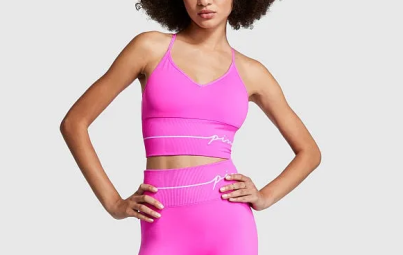 Топ для спорту Seamless Longline Sports Bra Pink