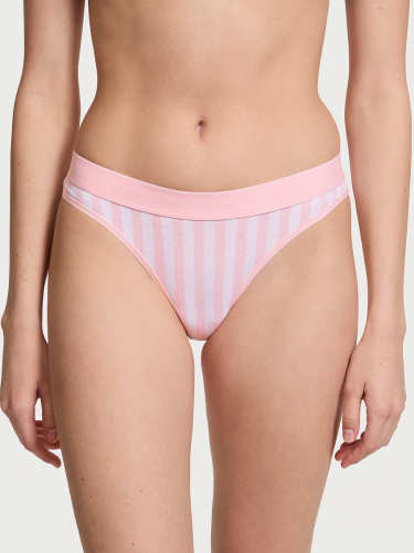 Трусики Logo Cotton Thong Panty Pretty Blossom Stripes