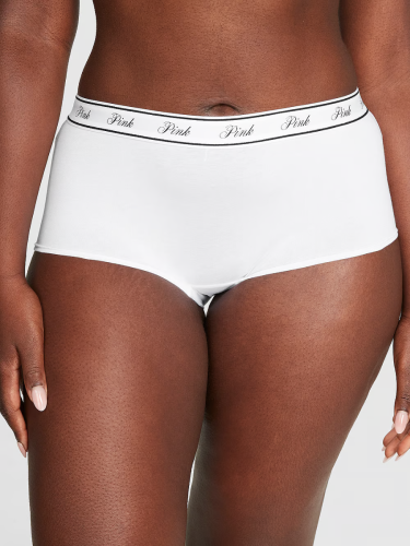 Трусики Logo Cotton Boyshorts Panty White