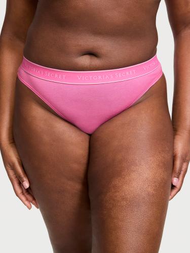 Трусики Logo Cotton Thong Panty Hollywood Pink