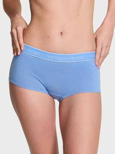 Трусики Logo Cotton Boyshort Panty Blue Bonnet