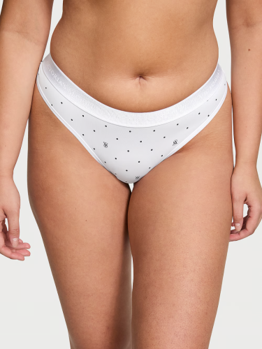 Трусики Logo Micro Thong Panty White Logo Dots