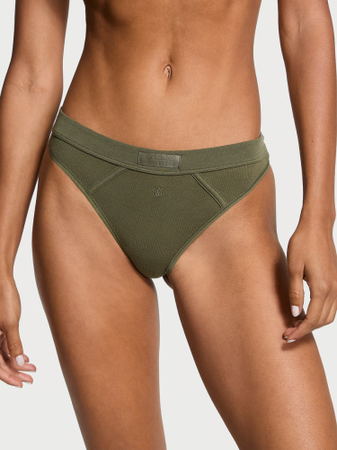 Трусики Logo Cotton Thong Panty Cotton Casual Olive