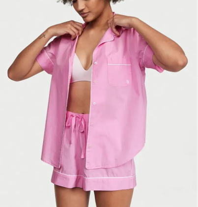 Піжама Victoria's Secret Cotton Short Pajama Lilac Chiffon