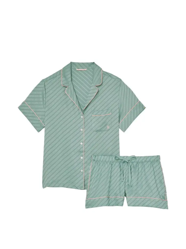 Піжама сатинова Satin Short Pajama Sage Dust Victoria's Secret