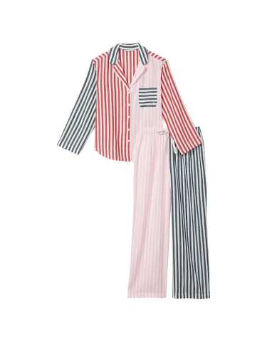 Піжама Flannel Long Pajama Set Pink від Victoria's Secret