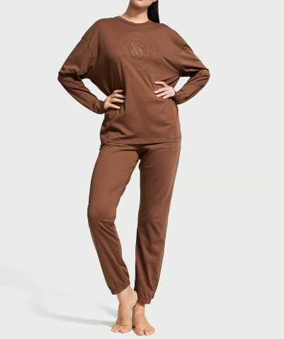 Піжама Cotton Long Pajama Set Mousse