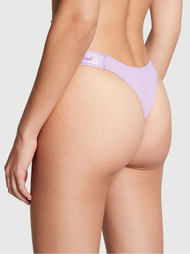 Трусики Micro Logo High-Leg Thong Panty Lilac