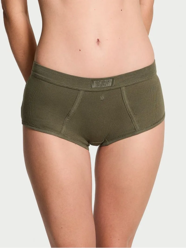 Трусики Logo Cotton Boyshort Panty Olive