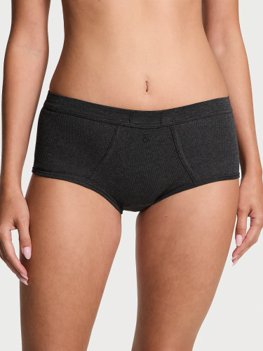 Трусики Logo Cotton Boyshort Panty Dark Grey