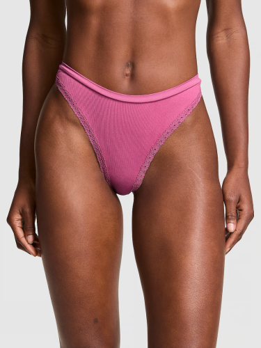 Трусики Seamless High-Leg Thong Panty PINK Midnight Mauve