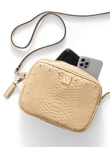 Сумка The Victoria Top-Zip Crossbody Sand Python