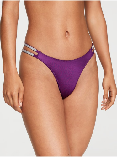 Трусики Double Shine Strap Thong Panty Grape Soda