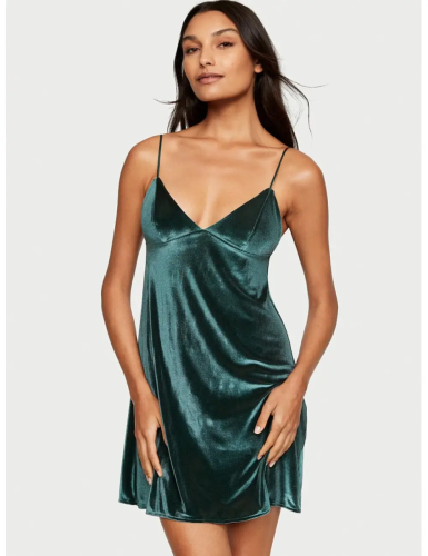 Нічна сорочка оксамитова Velvet Slip Dress Ivy Victoria's Secret