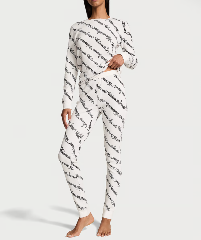 Піжама Thermal Long Pajama Set Logo Print