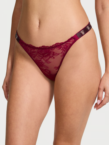 Трусики Shine Strap Thong Panty Campari Red