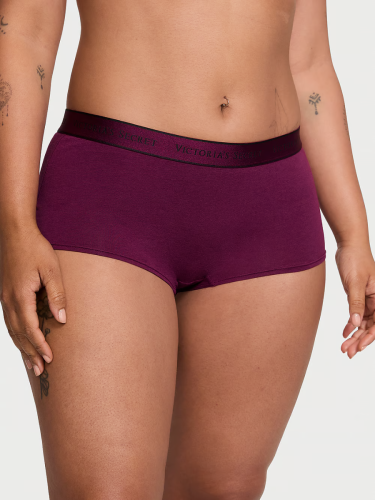Трусики Logo Cotton Boyshort Panty Plum Rouge