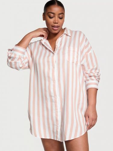 Нічна сорочка Modal-Cotton Sleepshirt Toasted Stripes