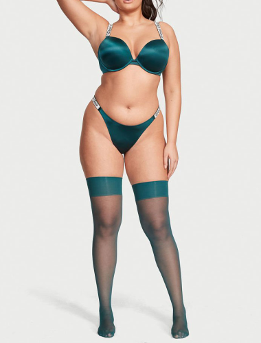 Комплект Shine Strap Push-Up Bra & Shine Thong Panty Panty від Victoria's Secret