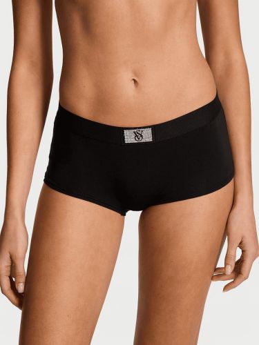 Трусики Logo Cotton Shine Patch Boyshorts Panty Black