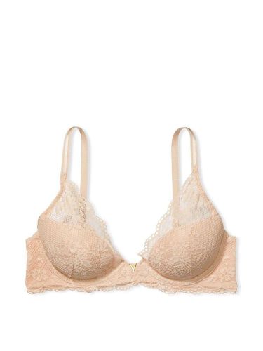 Бюстгальтер Lace Half-Pag Plunge Bra Champagne Victoria's Secret