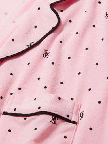 Піжама Modal Long Pajama Set  Victoria's Secret Pink Dot