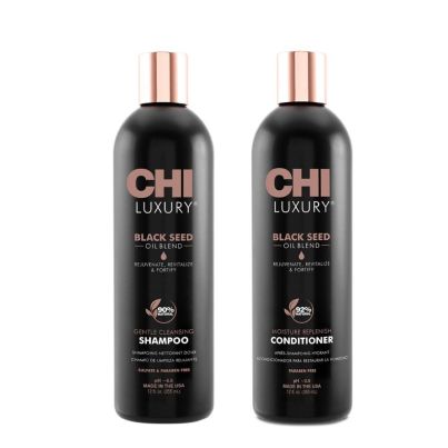 Очищуючий набір (шампунь і кондиціонер) для волосся Chi Black Seed Oil від CHI