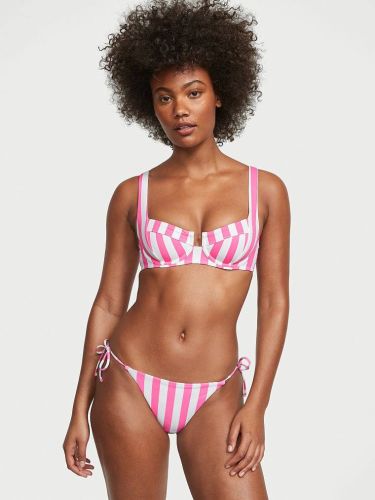 Купальник Victoria's Secret Full Coverage Bikini Pink Cabana Stripe