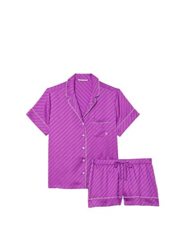 Піжама сатинова Satin Short Pajama Set Violet Victoria's Secret